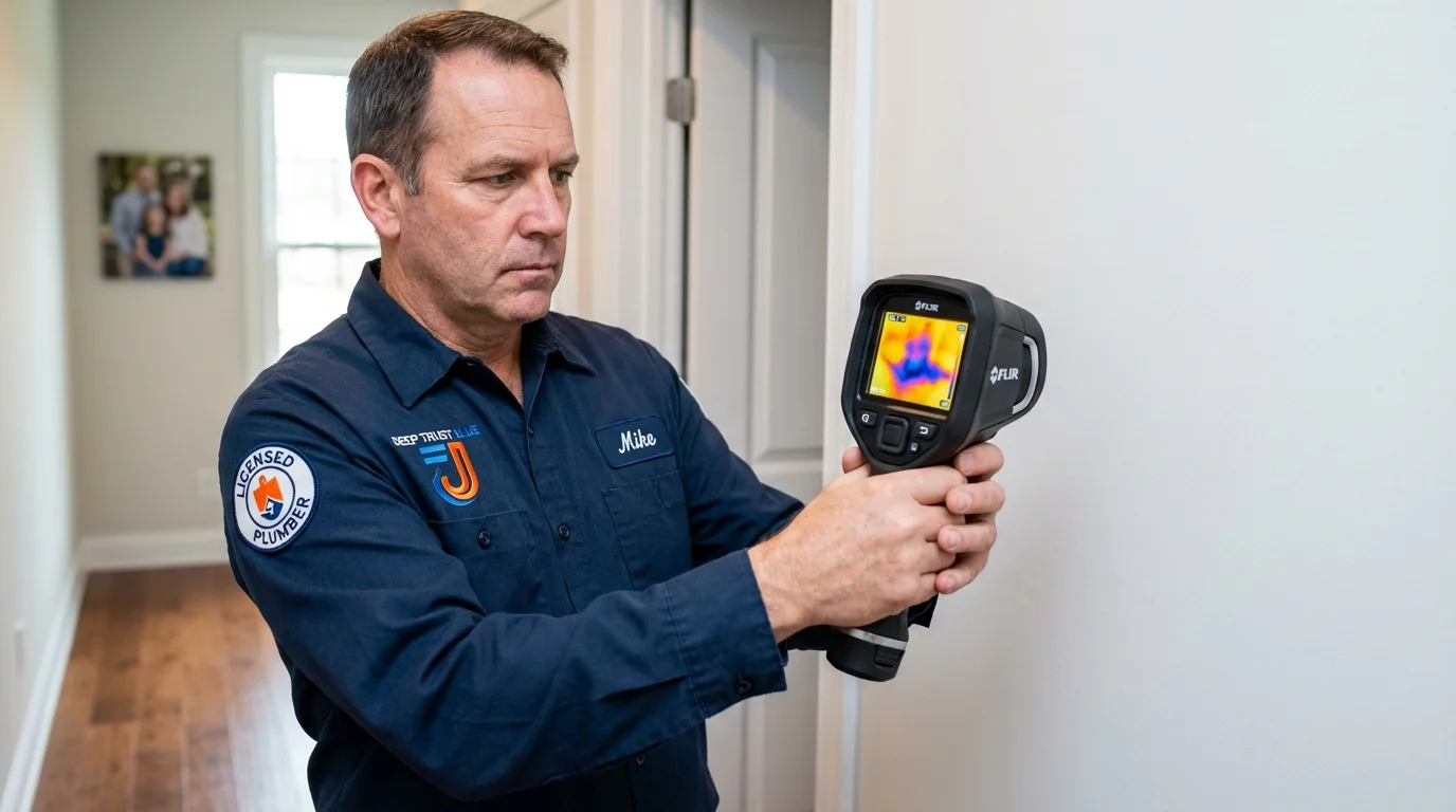Thermal imaging leak detection by Johns Plumbing LLC in South Pittsburg